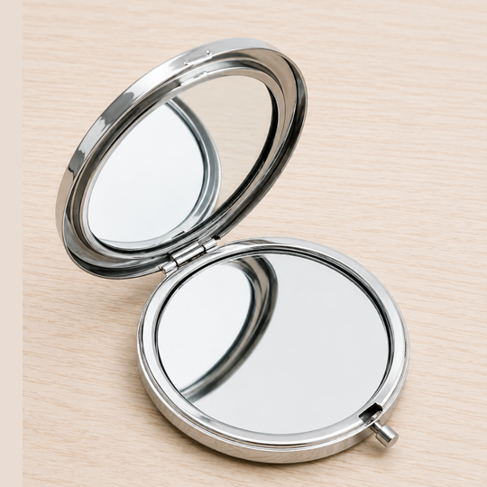 Handcrafted Colombian Makeup Mirror Chiva and Music Pocket Beauty Mirror
