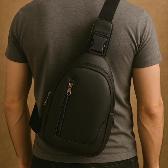 Handmade Leather Crossbody Bag – Vintage Men&