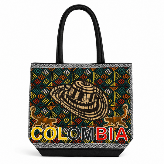Handmade Colombian Canvas Tote Bag • Cultural Owl &amp; Toucan Design