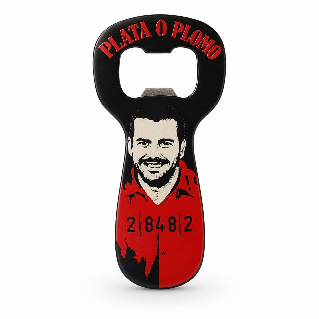 Handmade Pablo Escobar Art Bottle Opener – Colombian Bar Decor