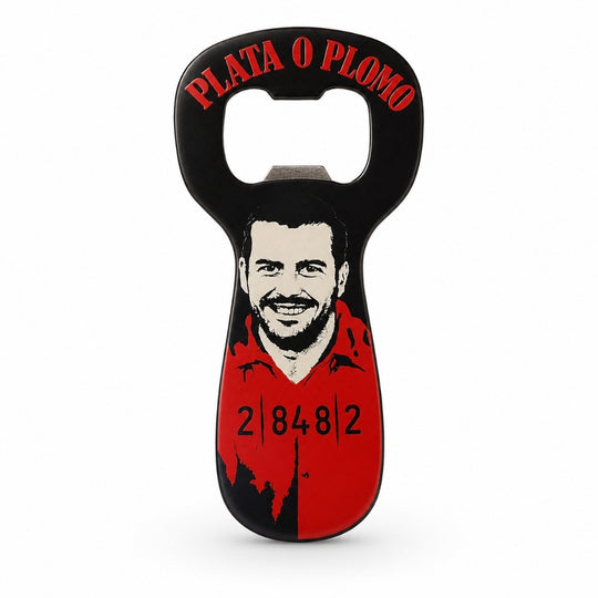 Handmade Pablo Escobar Art Bottle Opener – Colombian Bar Decor