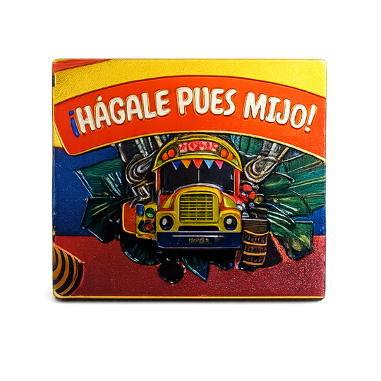 Colombia Gold Map Magnet – Metallic Fridge Magnet with Flag Colors