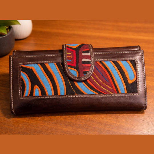 Handmade Leather Mola Wallet for Women