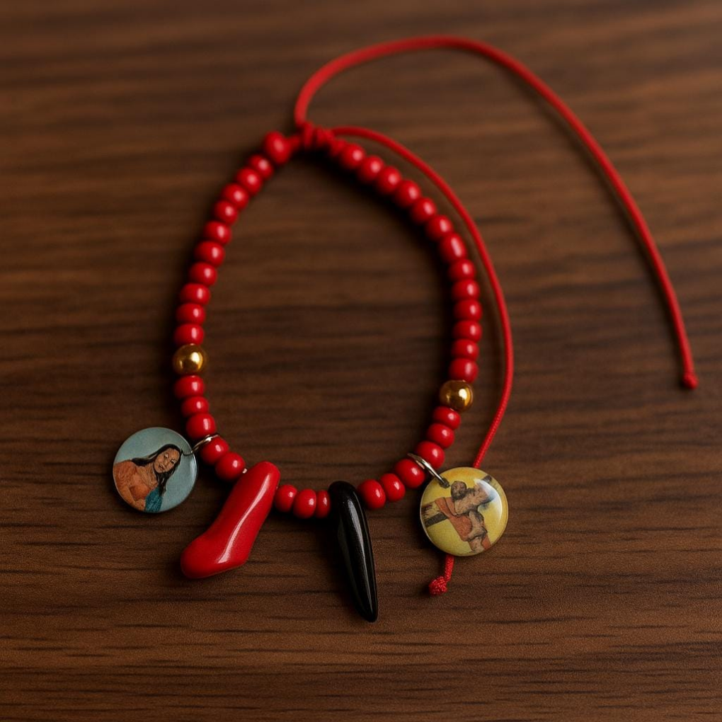 Handmade Azabache Baby Bracelet | Evil Eye Protection, Custom Charms