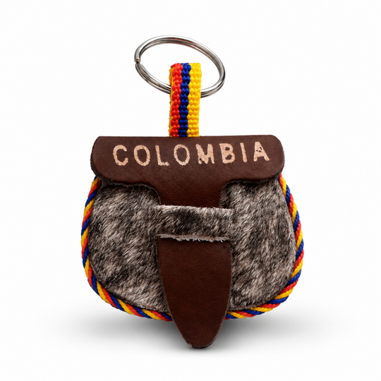 Handmade Leather Colombian Carriel Keychain – Mini Coin Purse