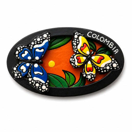 3D Colombian Refrigerator Magnet | Handmade Wood Fridge Decor Co024