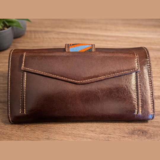Handmade Leather Mola Wallet for Women