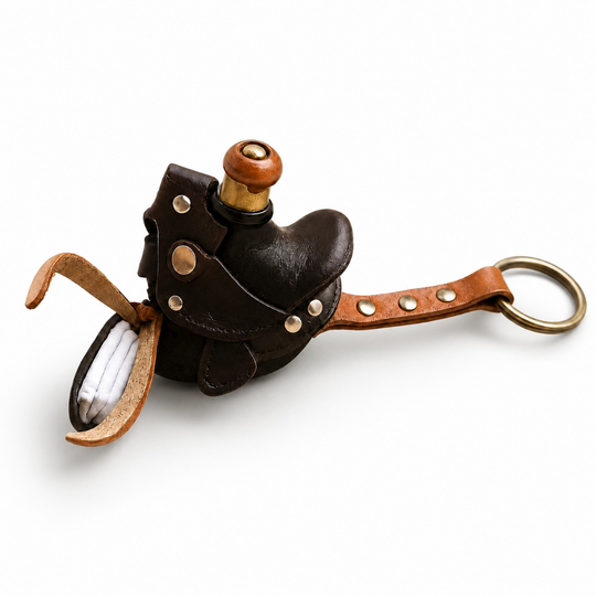 Handmade Equestrian Saddle Keychain – Horse Lover Gift, Rustic Leather-Inspired Charm, Customizable Accessory