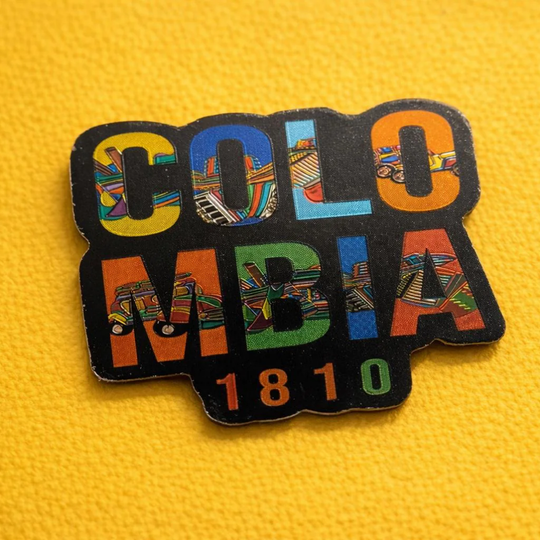 Colombia Reflective Magnet – Shiny Adhesive Fridge Magnet with Colombian Flag