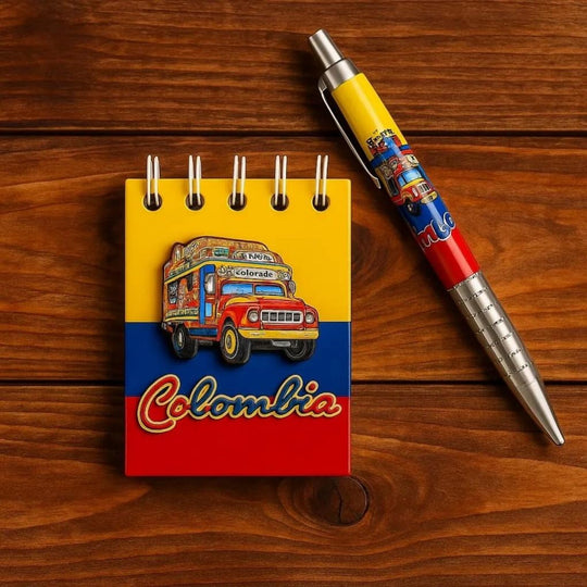 Handmade Colombian Magnetic Notepad Set – Chiva &amp; Sombrero Vueltiao Mini Pads