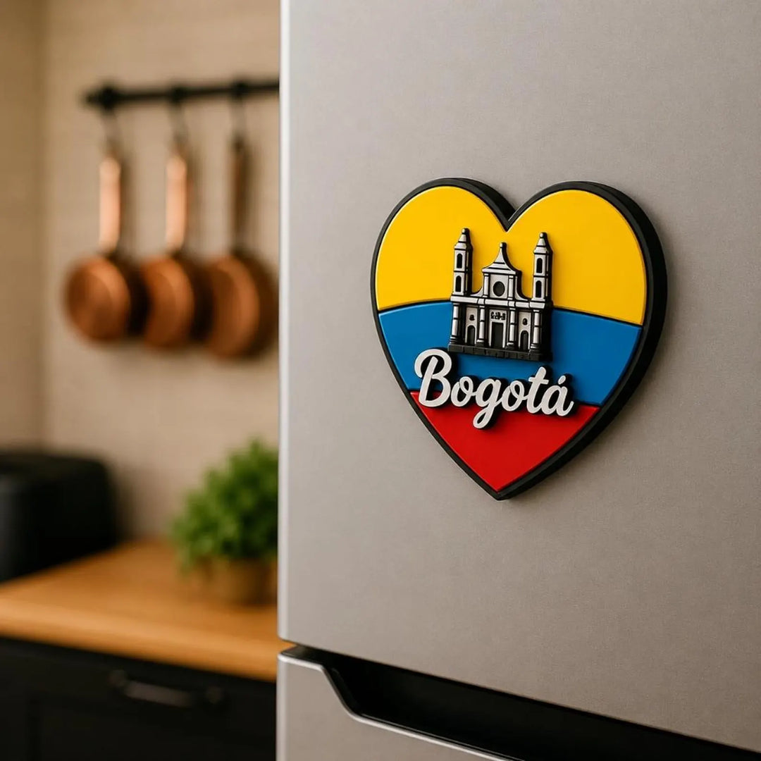 Handmade Colombia Heart Fridge Magnet | Colombian Souvenir Gift