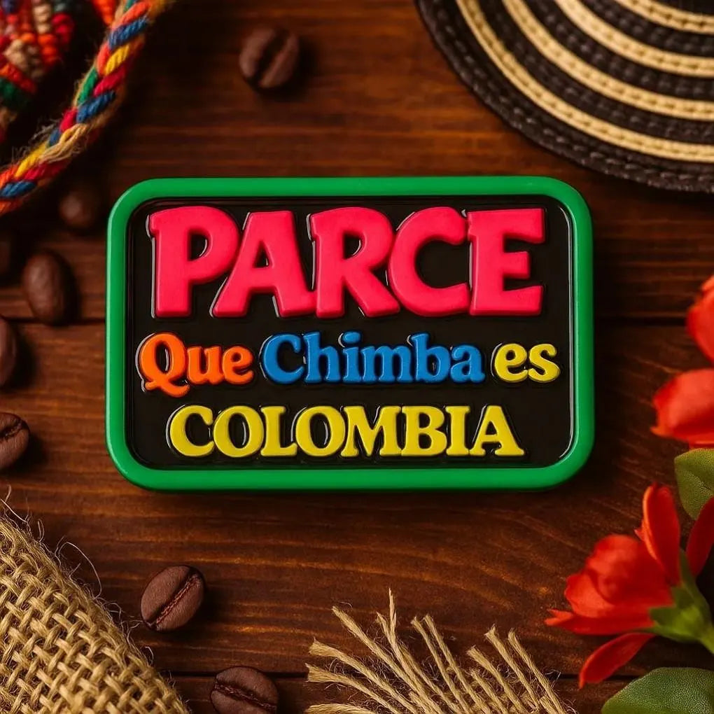 Handmade Colombian Slang Fridge Magnet – Parce &amp; Que Chimba Designs | Colorful MDF Souvenir