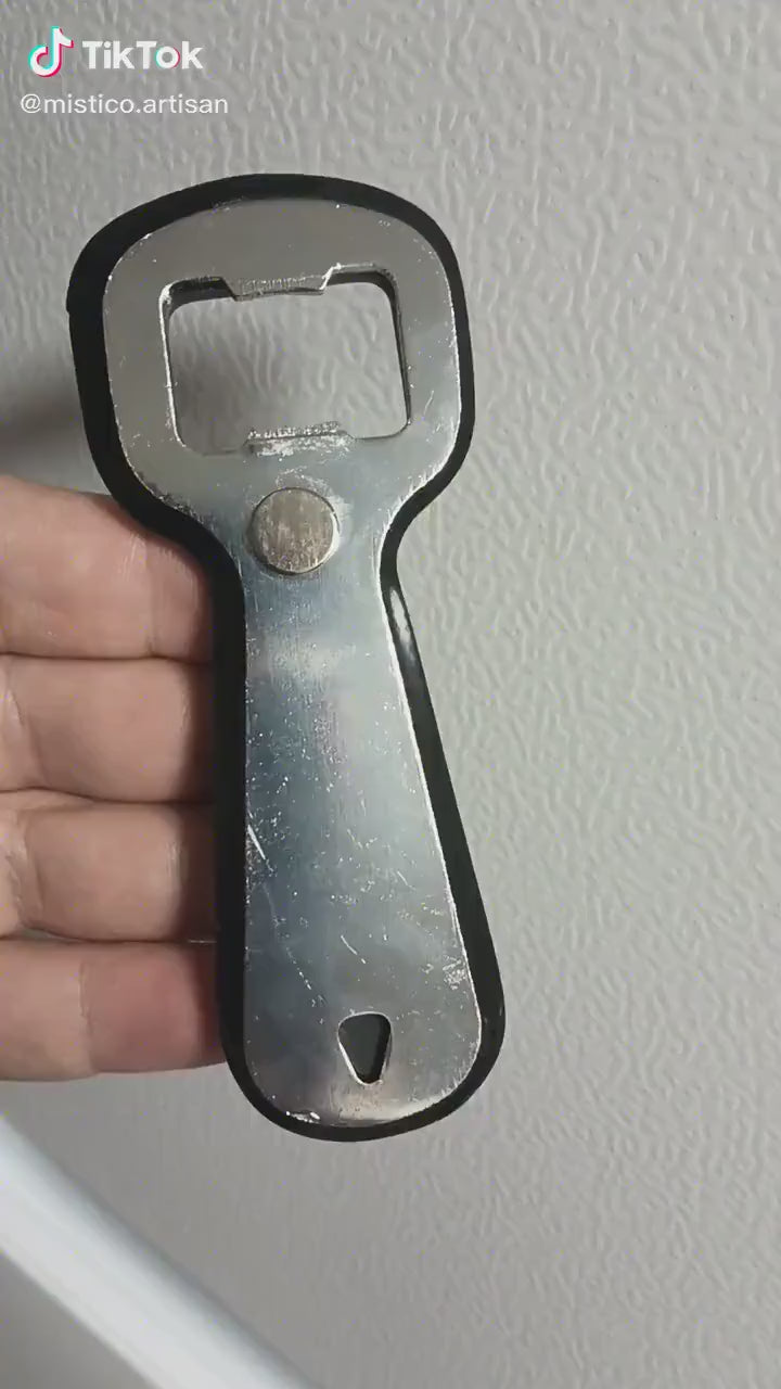 Handmade Pablo Escobar Art Bottle Opener – Colombian Bar Decor