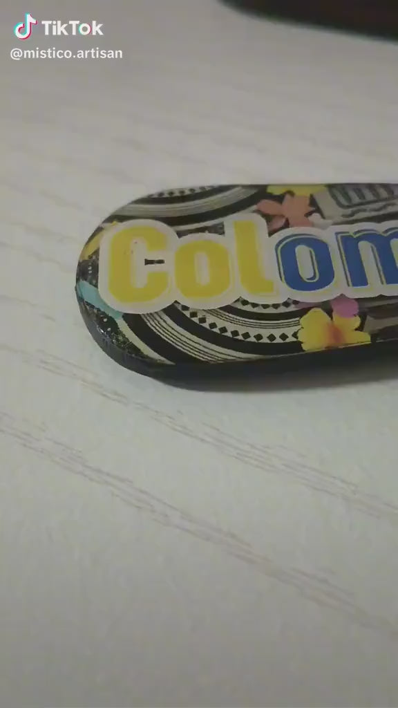 Handmade Colombian Bottle Opener Magnet – Folk Art Souvenir
