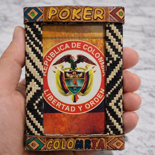 Handmade Colombian Playing Cards Poker Set | Artisan Cultural Card Game Souvenir