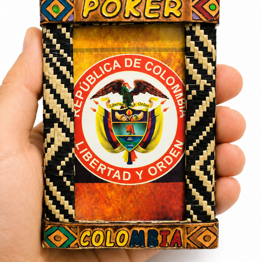 Handmade Colombian Playing Cards Poker Set | Artisan Cultural Card Game Souvenir