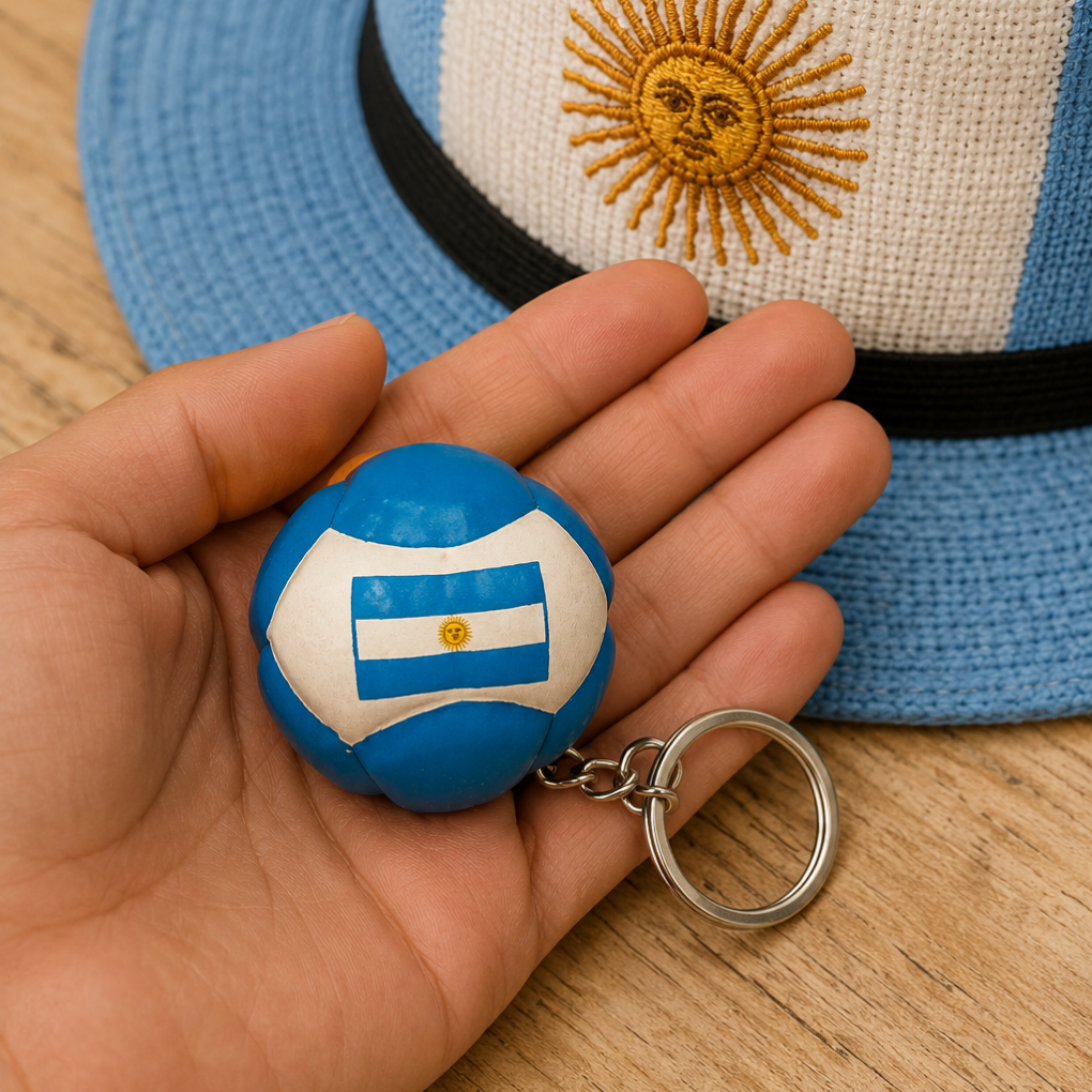 Handmade Soccer Argentina  Keychain | 2026 Football Souvenir