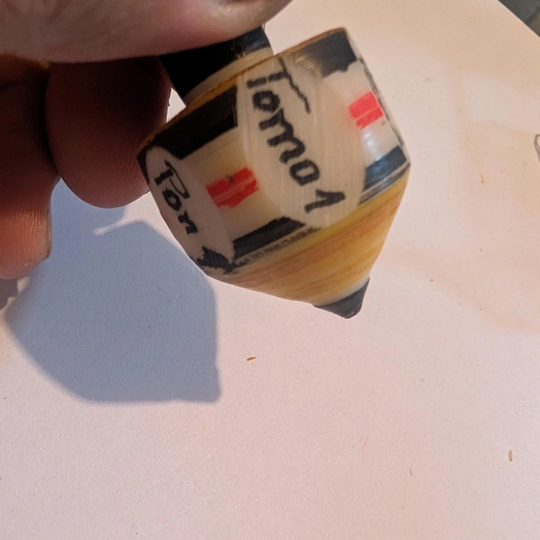 Handmade Colombian Wooden Pirinola  | Traditional Spinning Top Game | Fun Cultural Toy