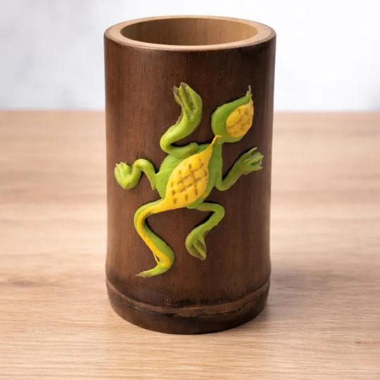 Handmade Colombian Tagua Shot Glass | Natural Palm Ivory Artisan Cup