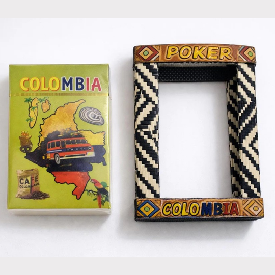 Handmade Colombian Playing Cards Poker Set | Artisan Cultural Card Game Souvenir