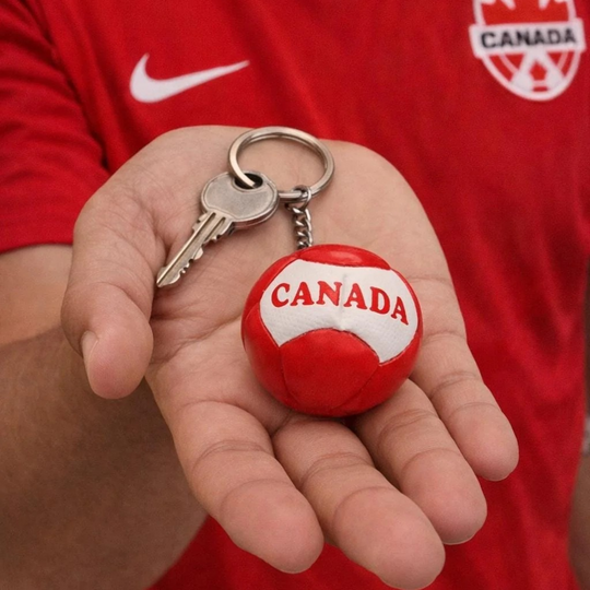 Handmade Soccer Canada Keychain | 2026 Football Souvenir