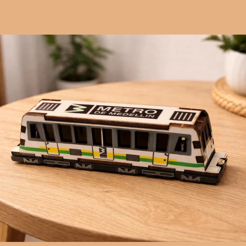 Medellín Metro Miniature Train | Colombian City Transport Souvenir