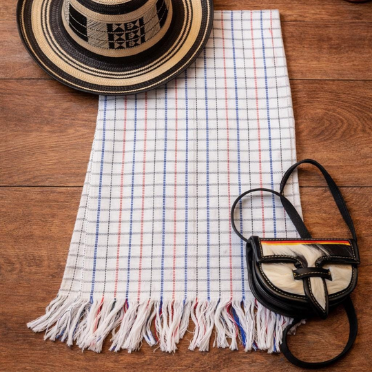 Colombian Kids Costume Outfit | Sombrero Vueltiao Hat Poncho Carriel Set | Hispanic Heritage Costume