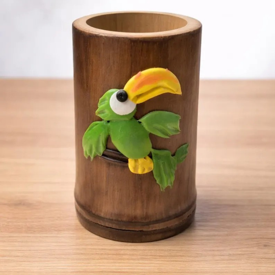 Handmade Colombian Tagua Shot Glass | Natural Palm Ivory Artisan Cup