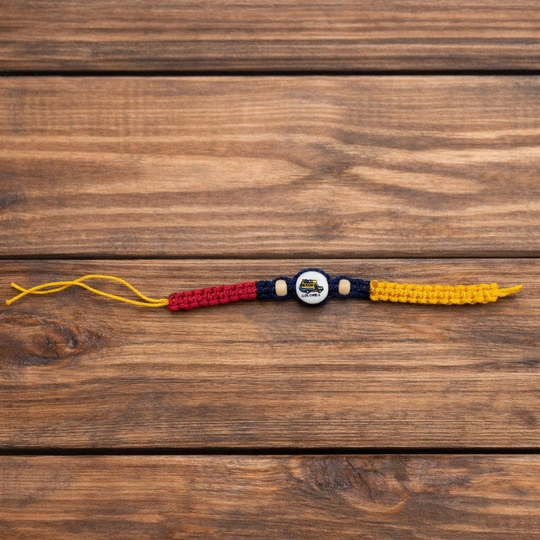 Colombian Chiva Bracelet Handmade Macrame Bracelet with Bus Charm | Adjustable Colombia Souvenir Jewelry
