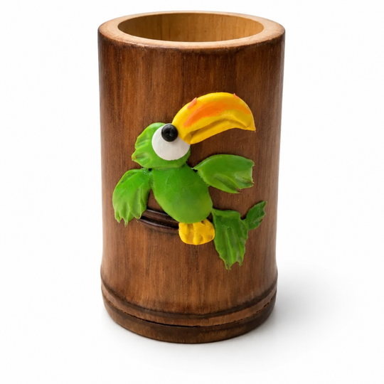 Handmade Colombian Tagua Shot Glass | Natural Palm Ivory Artisan Cup