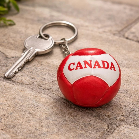 Handmade Soccer Canada Keychain | 2026 Football Souvenir