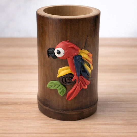 Handmade Colombian Tagua Shot Glass | Natural Palm Ivory Artisan Cup