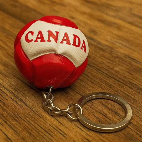 Handmade Soccer Canada Keychain | 2026 Football Souvenir