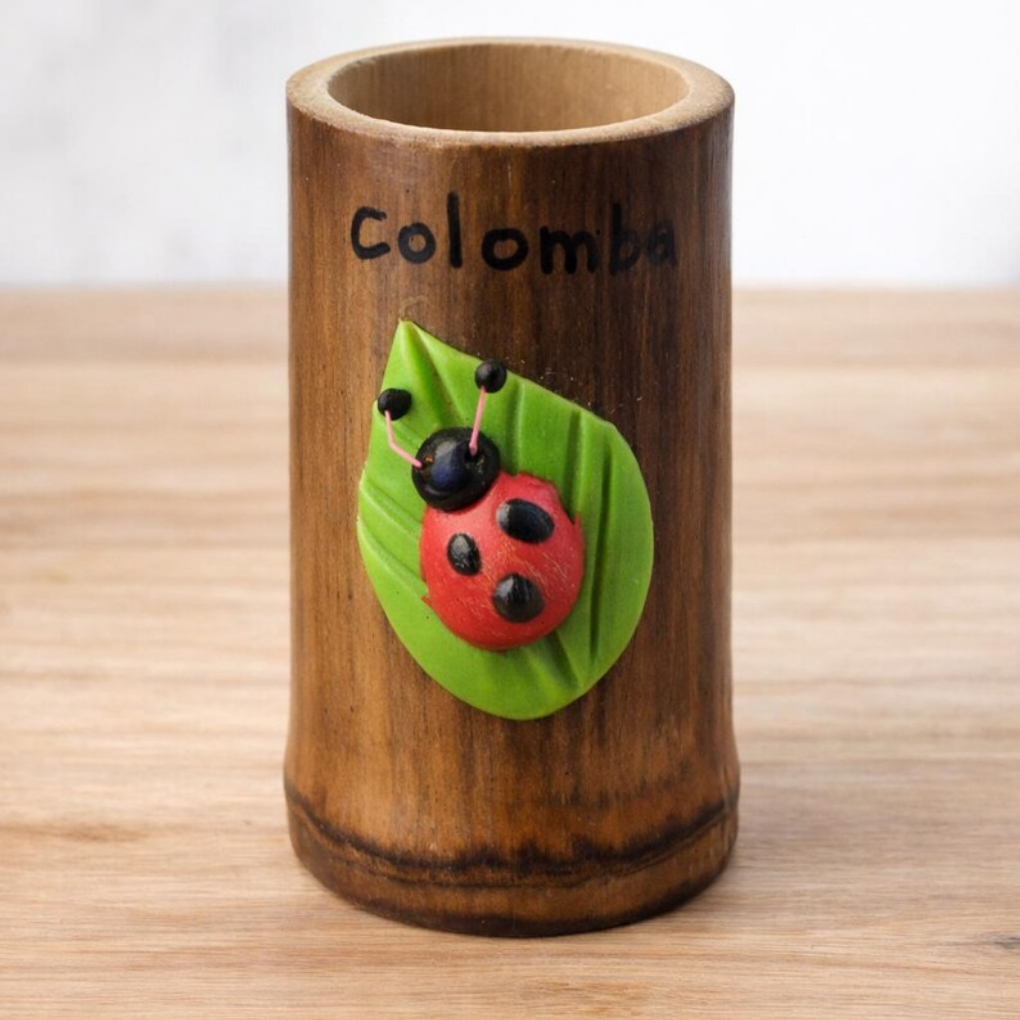Handmade Colombian Tagua Shot Glass | Natural Palm Ivory Artisan Cup
