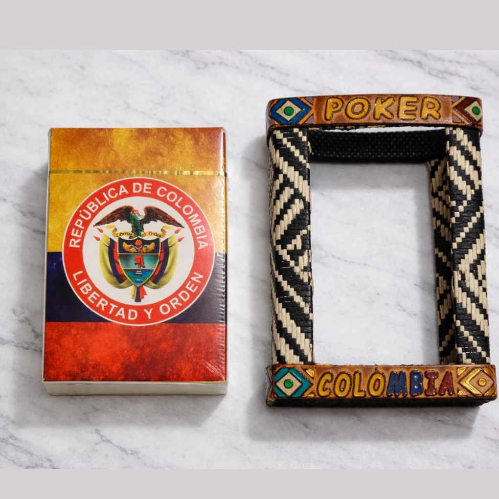 Handmade Colombian Playing Cards Poker Set | Artisan Cultural Card Game Souvenir