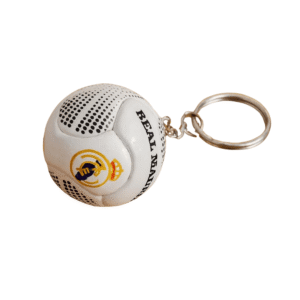 Handmade Real Madrid soccer ball keychain from Colombia