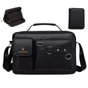 Vintage waterproof crossbody bag in PU leather