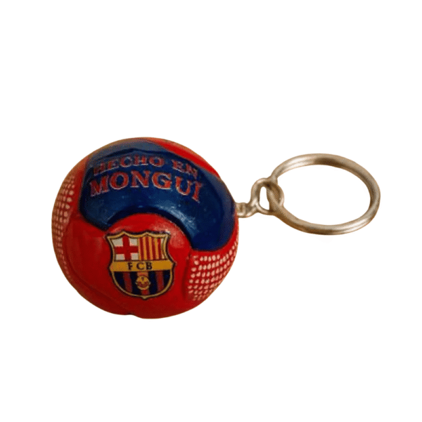 Mini Real Madrid soccer ball keyring handmade