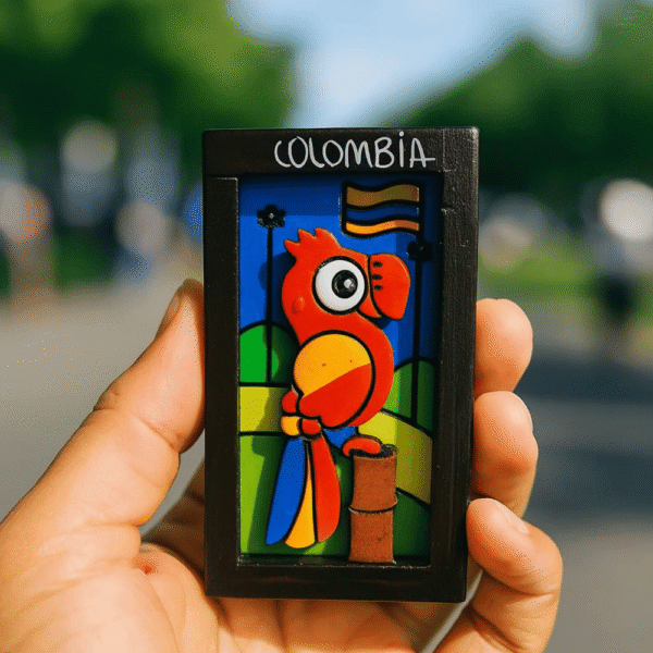 Bogotá artisan handmade fridge magnet souvenir