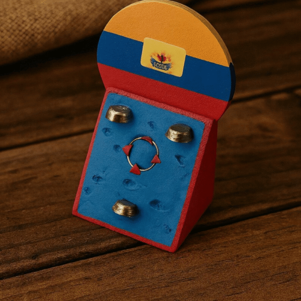 Colombian tejo miniature – traditional sport replica for home décor.