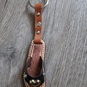 Handmade Sandal Keychain – Beach Style Accessory, Personalized Summer Keyring, Durable …