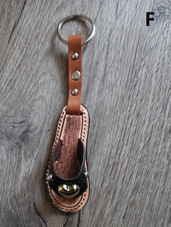 Handmade Sandal Keychain – Beach Style Accessory, Personalized Summer Keyring, Durable …