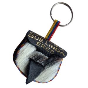 Handmade Colombian Leather Carriel Keychain – Unique Souvenir Coin Purse with "Colombia…