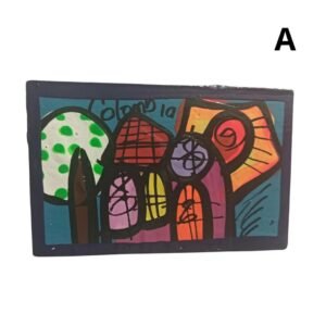 Handmade Colombian Landscape Fridge Magnet – Vibrant Colombian Art, Souvenir, Decorativ…