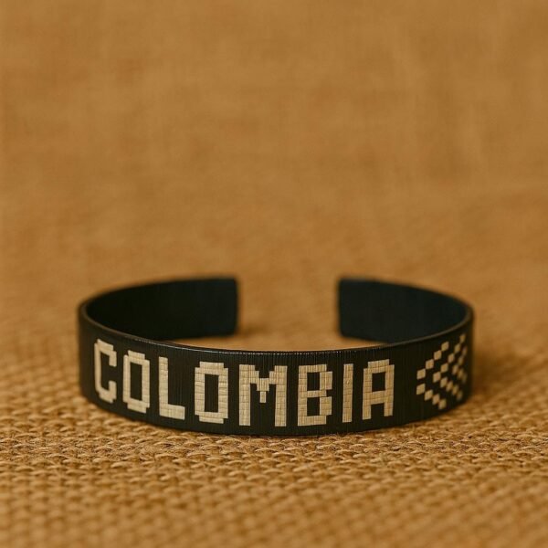 Colombia Bracelet – Artisan Handmade with Synthetic Cane, Traditional Colombian Style, …