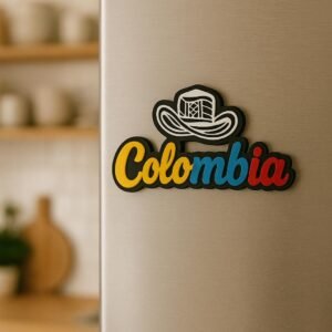 Colombian Vueltiao Hat Fridge Magnet – Handmade Souvenir in MDF – Traditional Cultural …