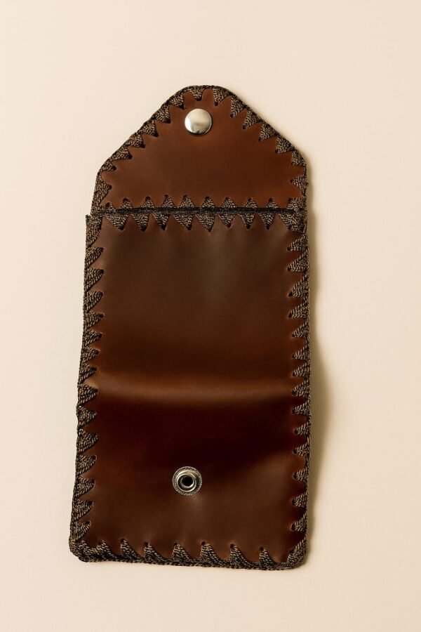Handmade Women's Leather Wallet – Rustic Patchwork Design – Genuine Leather – 11x24 cm …