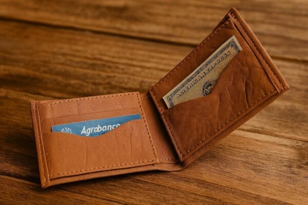 Colombian Leather Wallet for Men – Bifold Tula Style with Iconic Vueltiao Hat