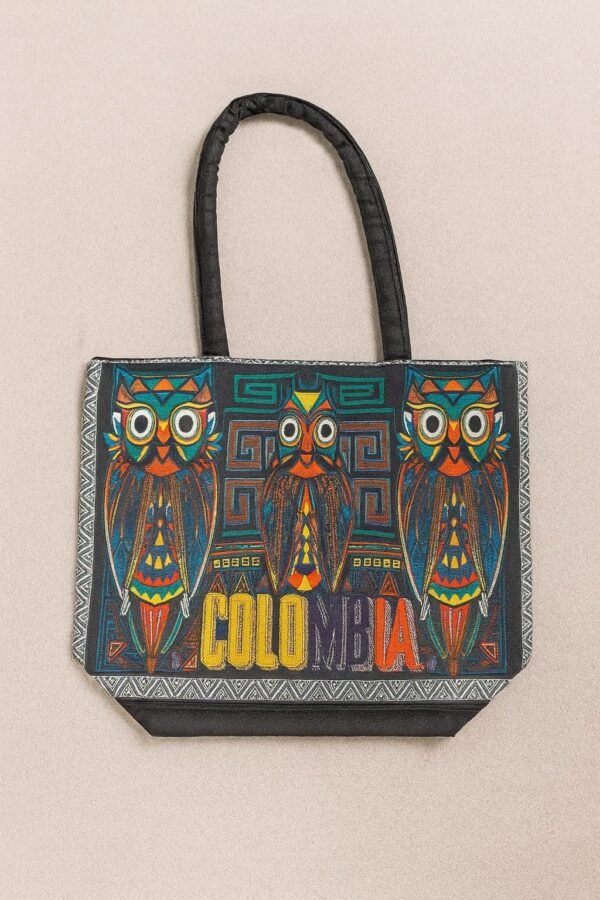 Canvas Tote Bag from Colombia – Owl, Toucan or Vueltiao Hat – With Zipper – 32x28 cm – …