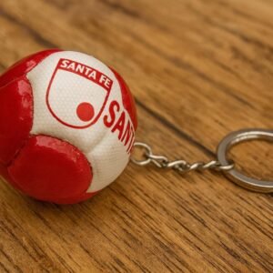 Mini Soccer Ball Keychain – Handmade in Monguí – Colombian Football Team Souvenir